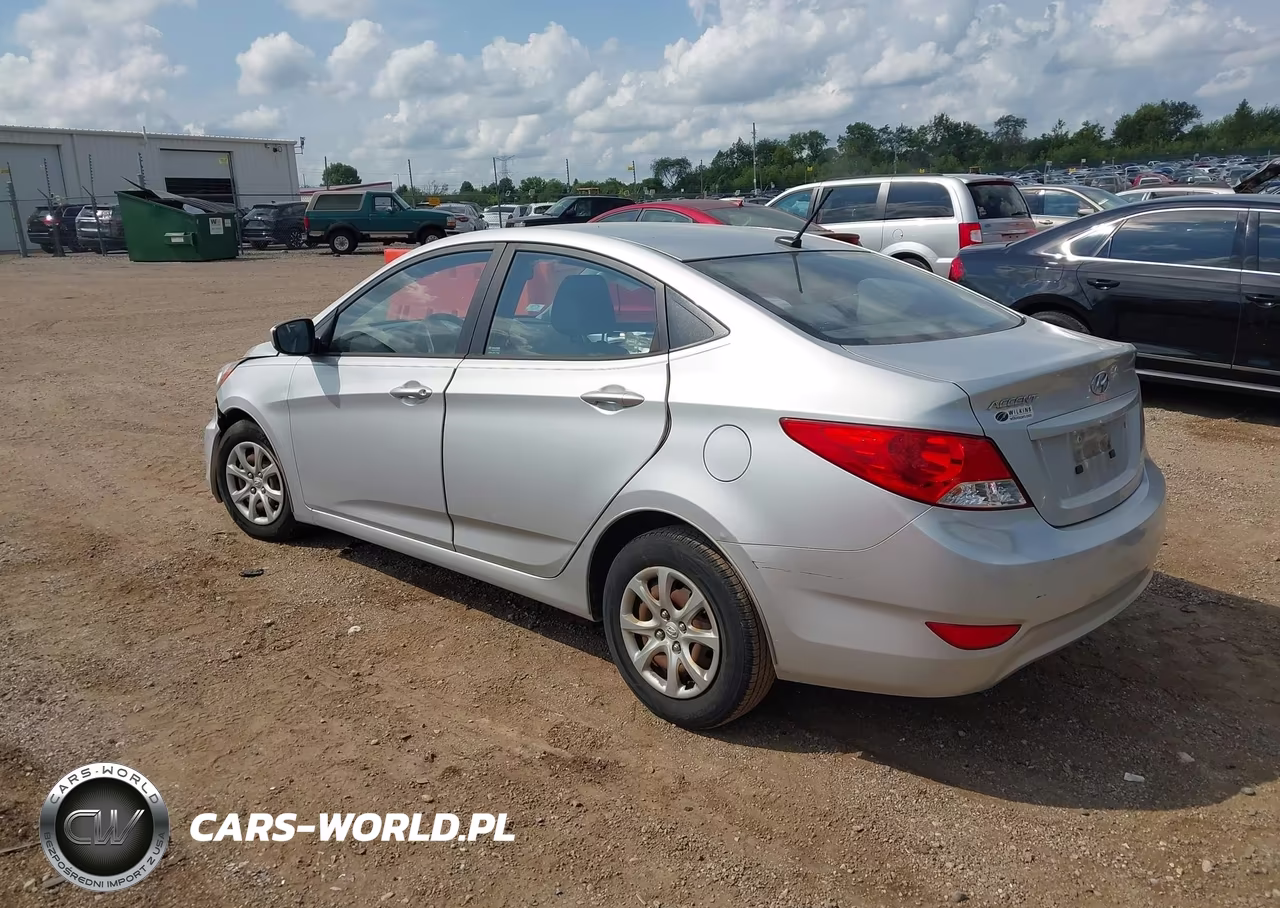 2012 Hyundai Accent Gls VIN:KMHCT4AE9CU244180 - 3
