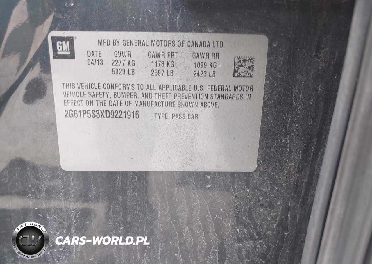 2013 Cadillac Xts Luxury VIN:2G61P5S3XD9221916 - 9