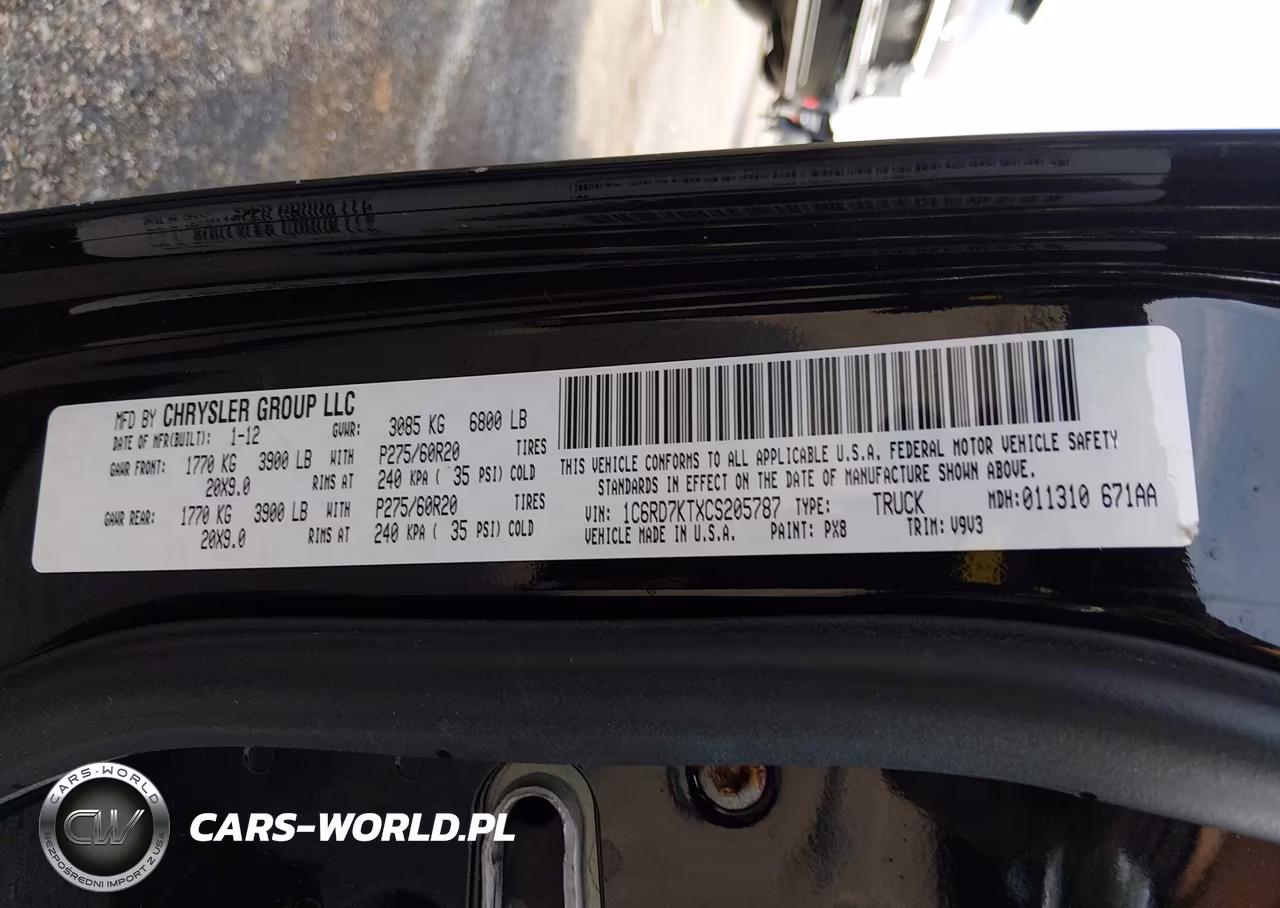 2012 Ram 1500 St VIN:1C6RD7KTXCS205787 - 9