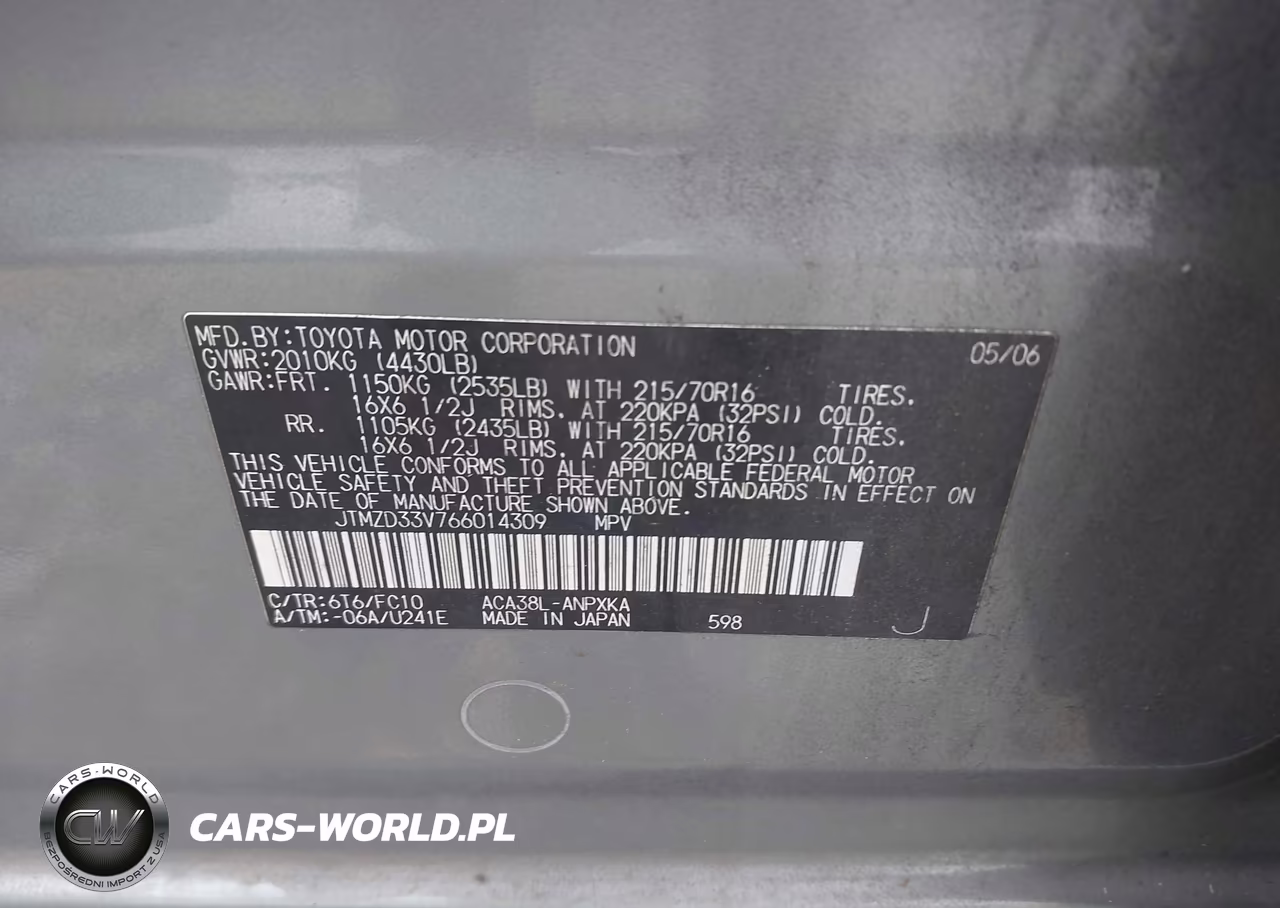 2006 Toyota Rav4 VIN:JTMZD33V766014309 - 9