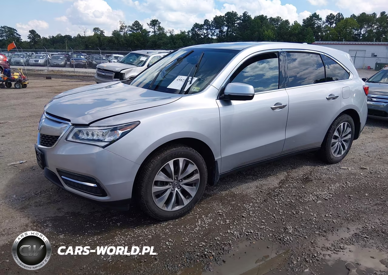 2015 Acura Mdx Technology Package VIN:5FRYD4H43FB001366 - 2