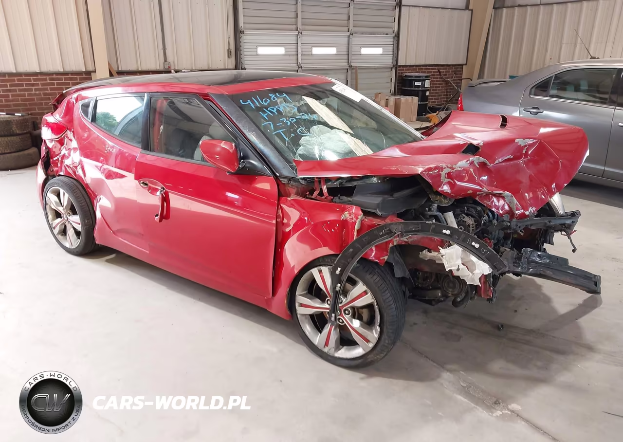 2013 Hyundai Veloster Base W-Gray VIN:KMHTC6AD2DU087449 - 1