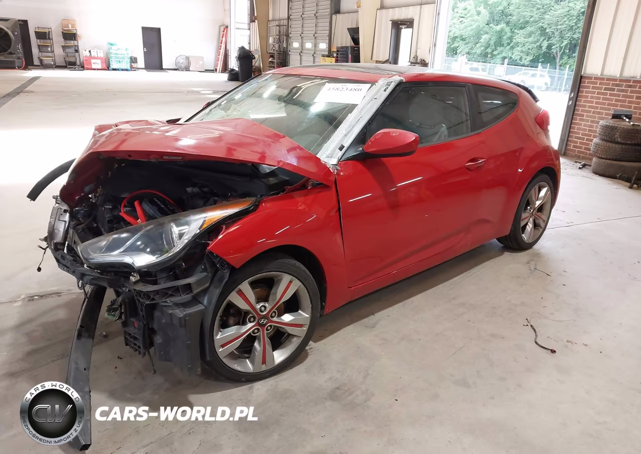 2013 Hyundai Veloster Base W-Gray VIN:KMHTC6AD2DU087449 - 2