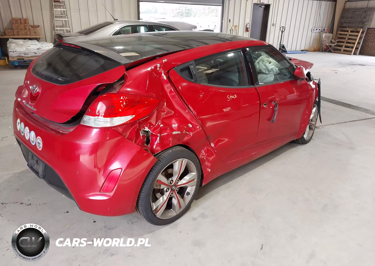 2013 Hyundai Veloster Base W-Gray VIN:KMHTC6AD2DU087449 - 4