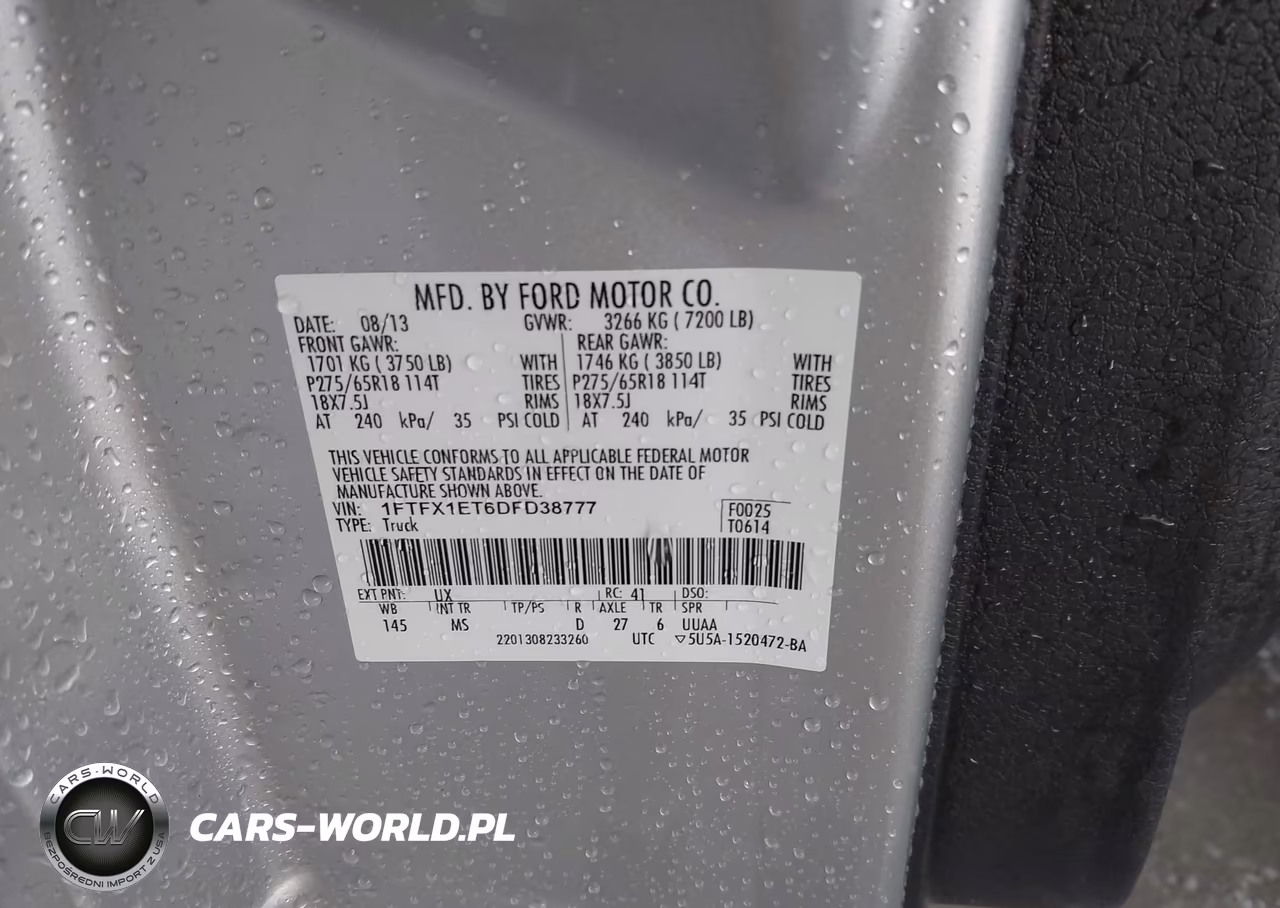 2013 Ford F-150 Xlt VIN:1FTFX1ET6DFD38777 - 9
