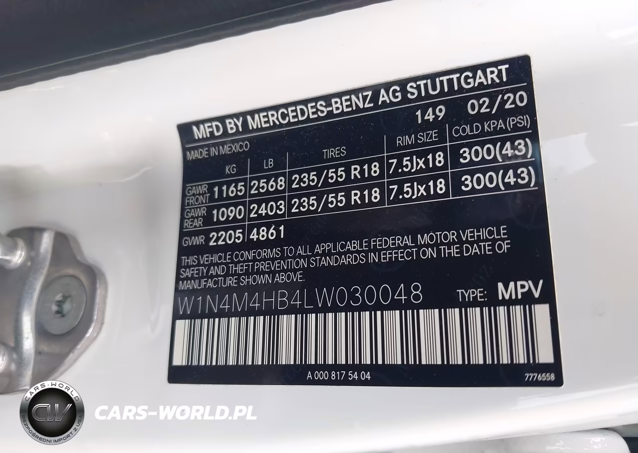 2020 Mercedes-Benz Glb 250 4Matic VIN:W1N4M4HB4LW030048 - 9