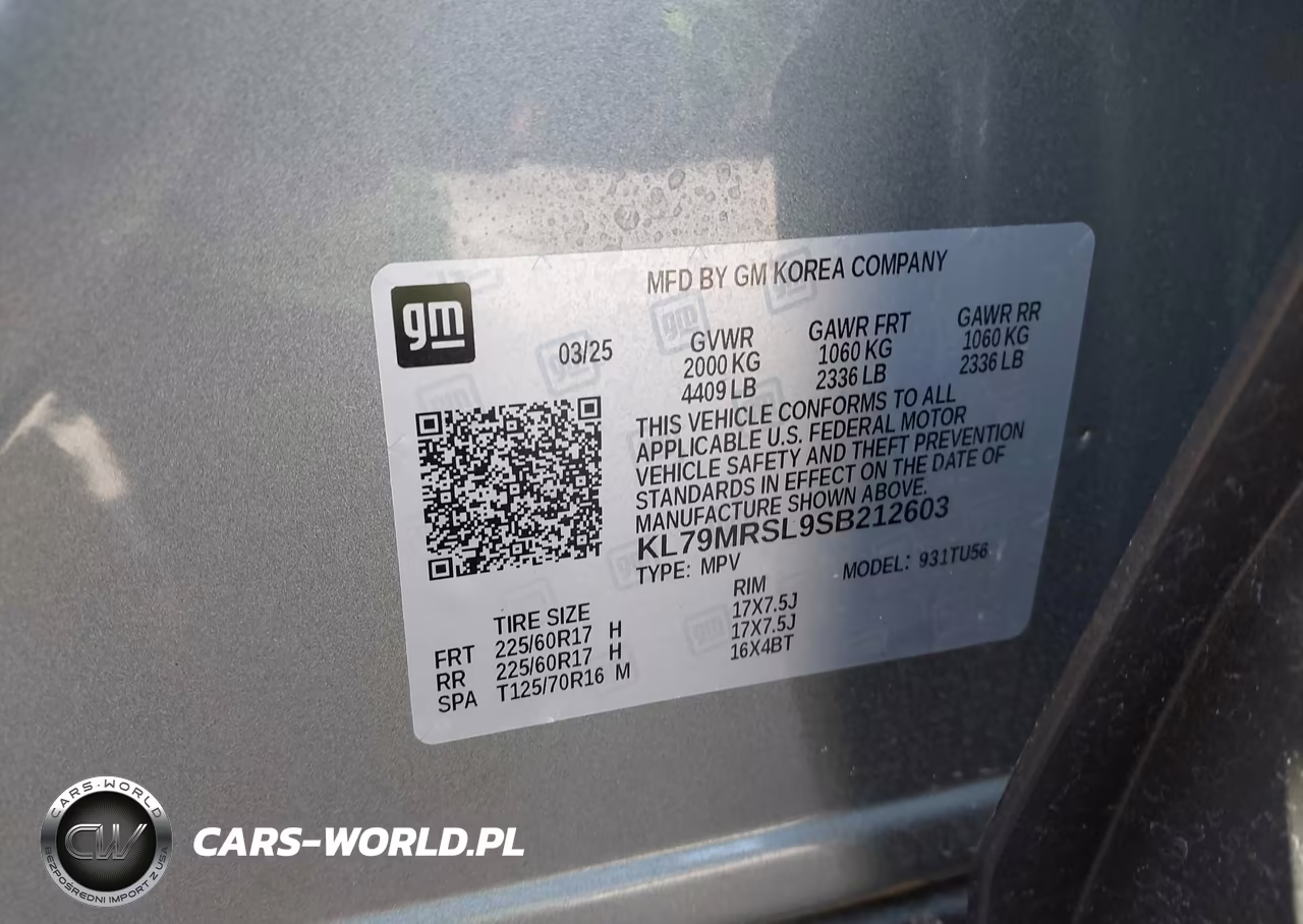 2025 Chevrolet Trailblazer Awd Lt VIN:KL79MRSL9SB212603 - 9