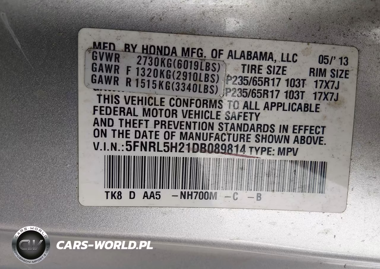 2013 Honda Odyssey Lx VIN:5FNRL5H21DB089814 - 9
