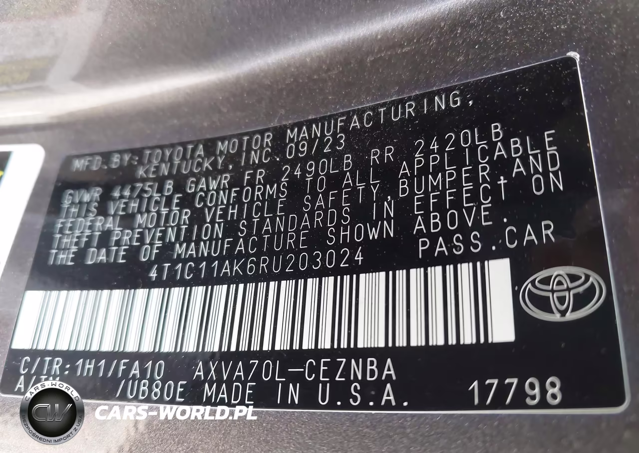2024 Toyota Camry Le VIN:4T1C11AK6RU203024 - 9