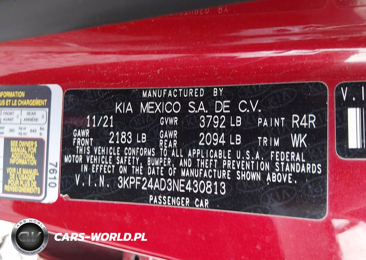 2022 Kia Forte Lxs VIN:3KPF24AD3NE430813 - 9