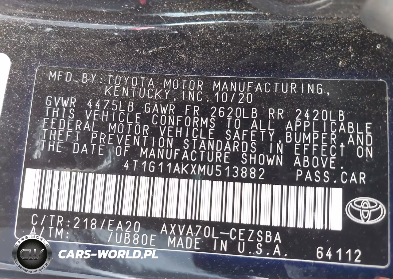 2021 Toyota Camry Se VIN:4T1G11AKXMU513882 - 9