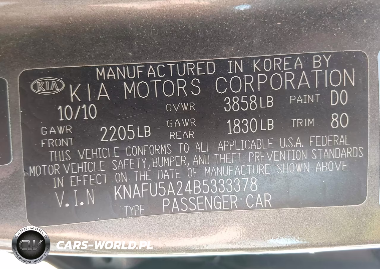 2011 Kia Forte Ex VIN:KNAFU5A24B5333378 - 9