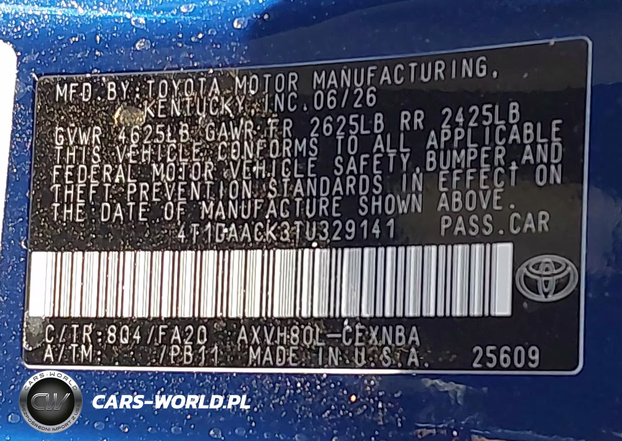 2026 Toyota Camry Le VIN:4T1DAACK3TU329141 - 9