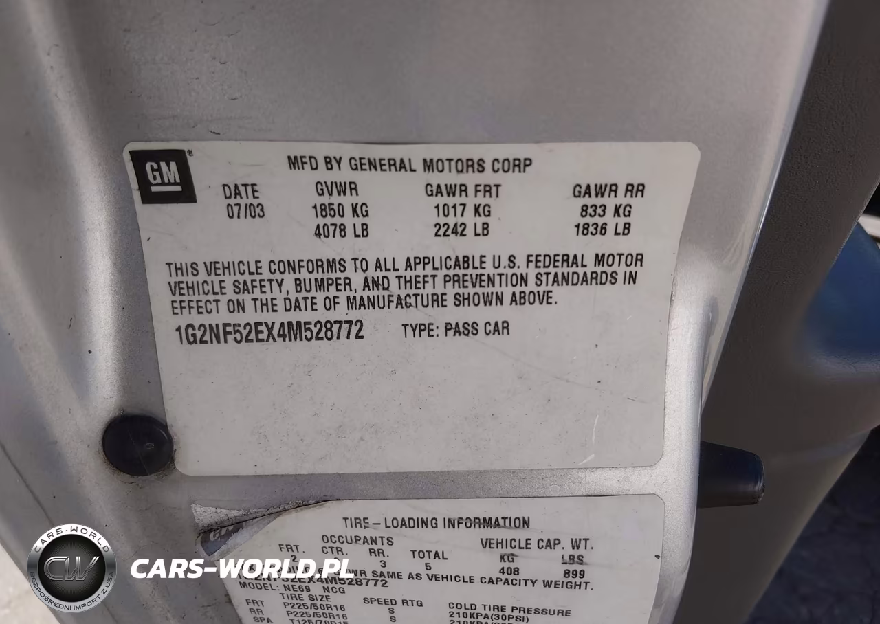2004 Pontiac Grand Am Se1 VIN:1G2NF52EX4M528772 - 9