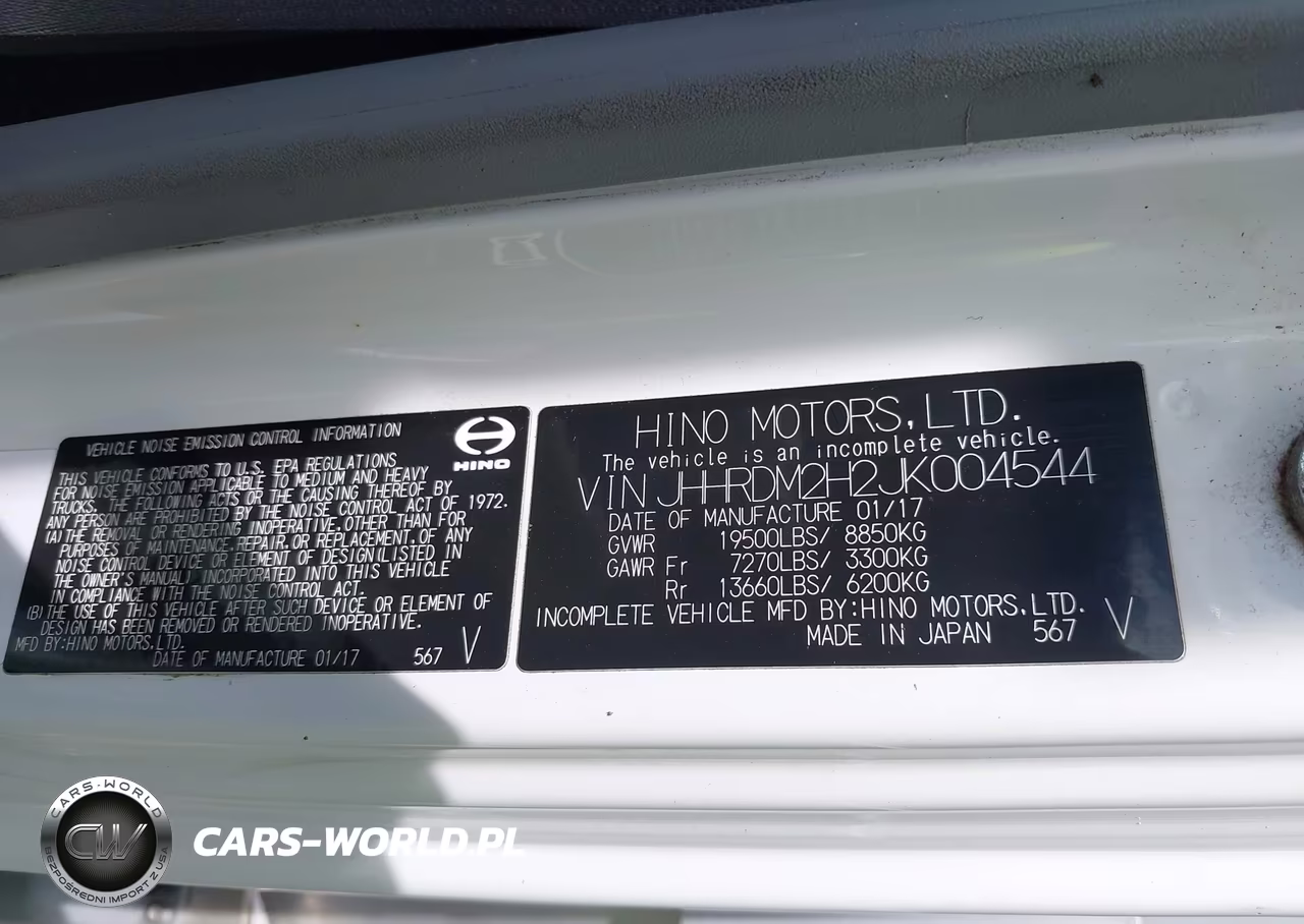 2018 Hino Xjc720-Xfc720 VIN:JHHRDM2H2JK004544 - 8