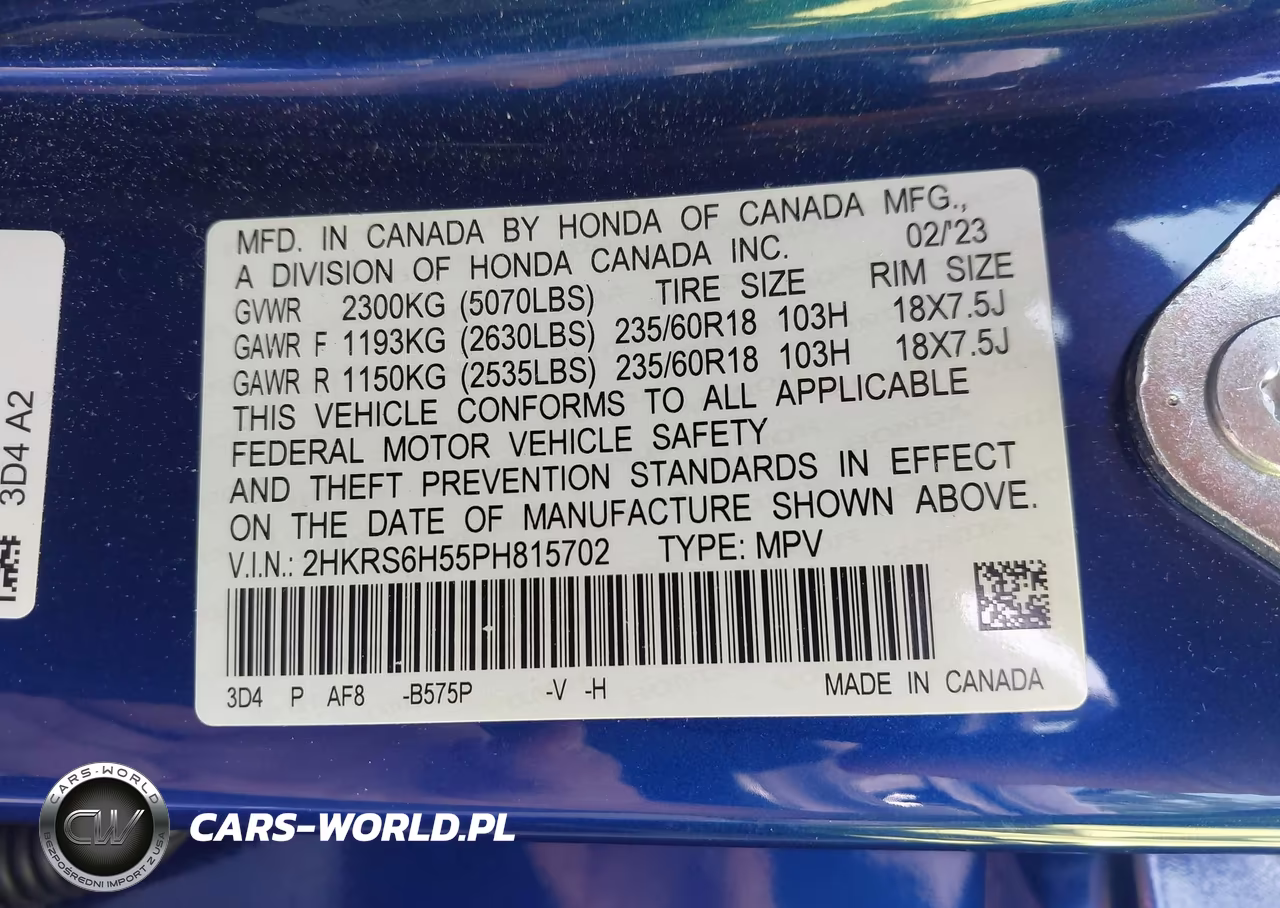 2023 Honda Cr-V Hybrid Sport VIN:2HKRS6H55PH815702 - 9