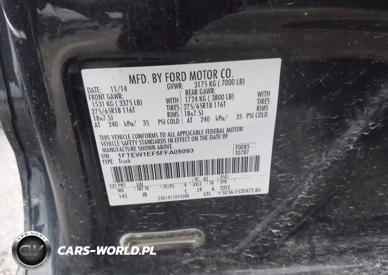 2015 Ford F-150 Xlt VIN:1FTEW1EF5FFA05093 - 9