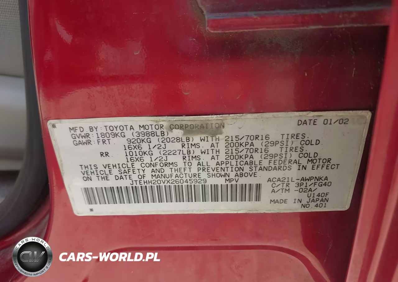 2002 Toyota Rav4 VIN:JTEHH20VX26045929 - 9