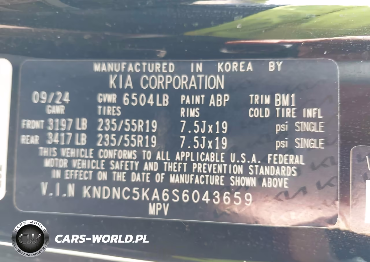 2025 Kia Carnival Mpv Hybrid Ex VIN:KNDNC5KA6S6043659 - 9