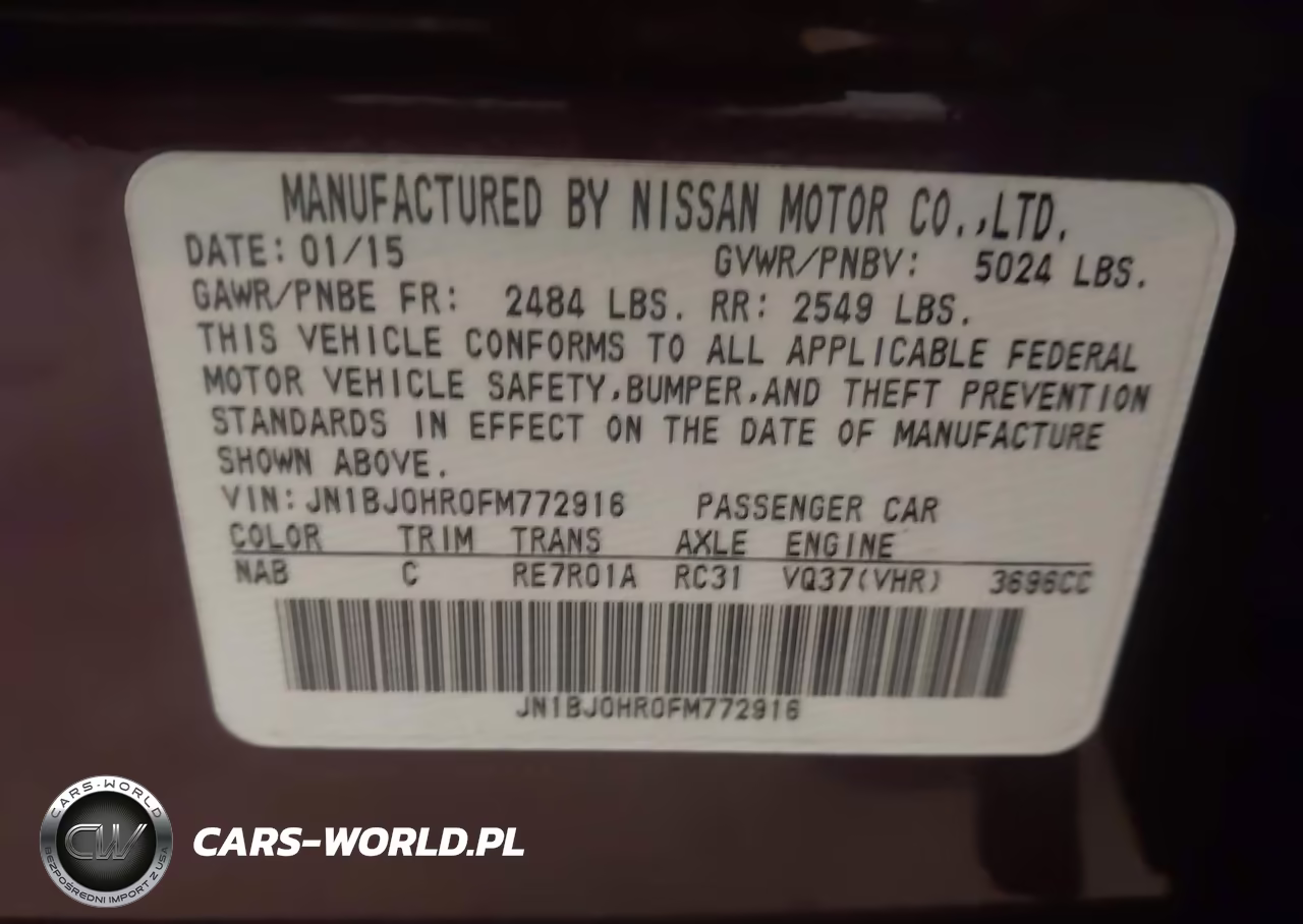 2015 INFINITI QX50 VIN:JN1BJ0HR0FM772916 - 9
