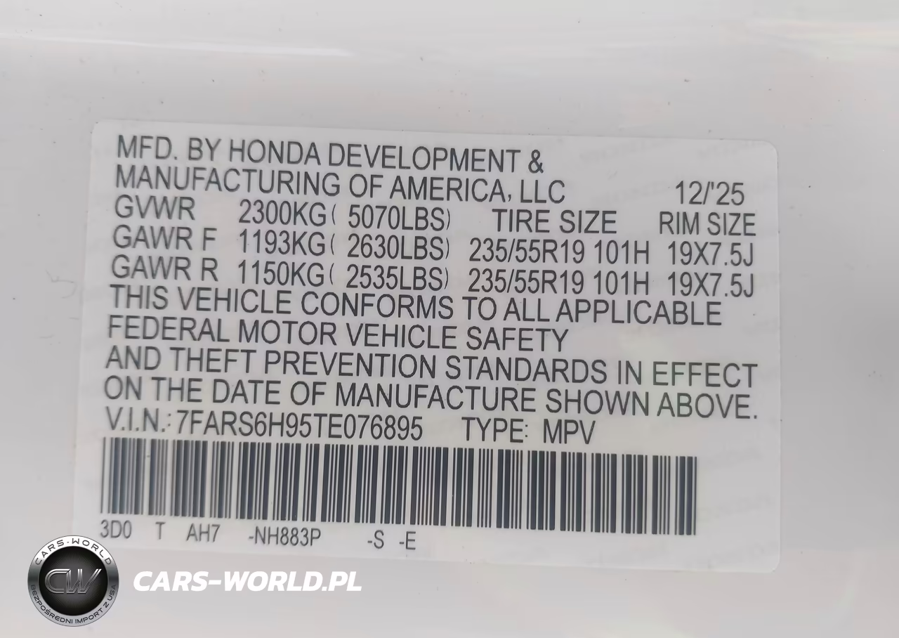 2026 Honda Cr-V Hybrid Awd Sport Touring VIN:7FARS6H95TE076895 - 9