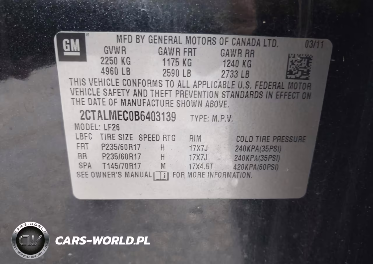 2011 GMC Terrain Sle-1 VIN:2CTALMEC0B6403139 - 9