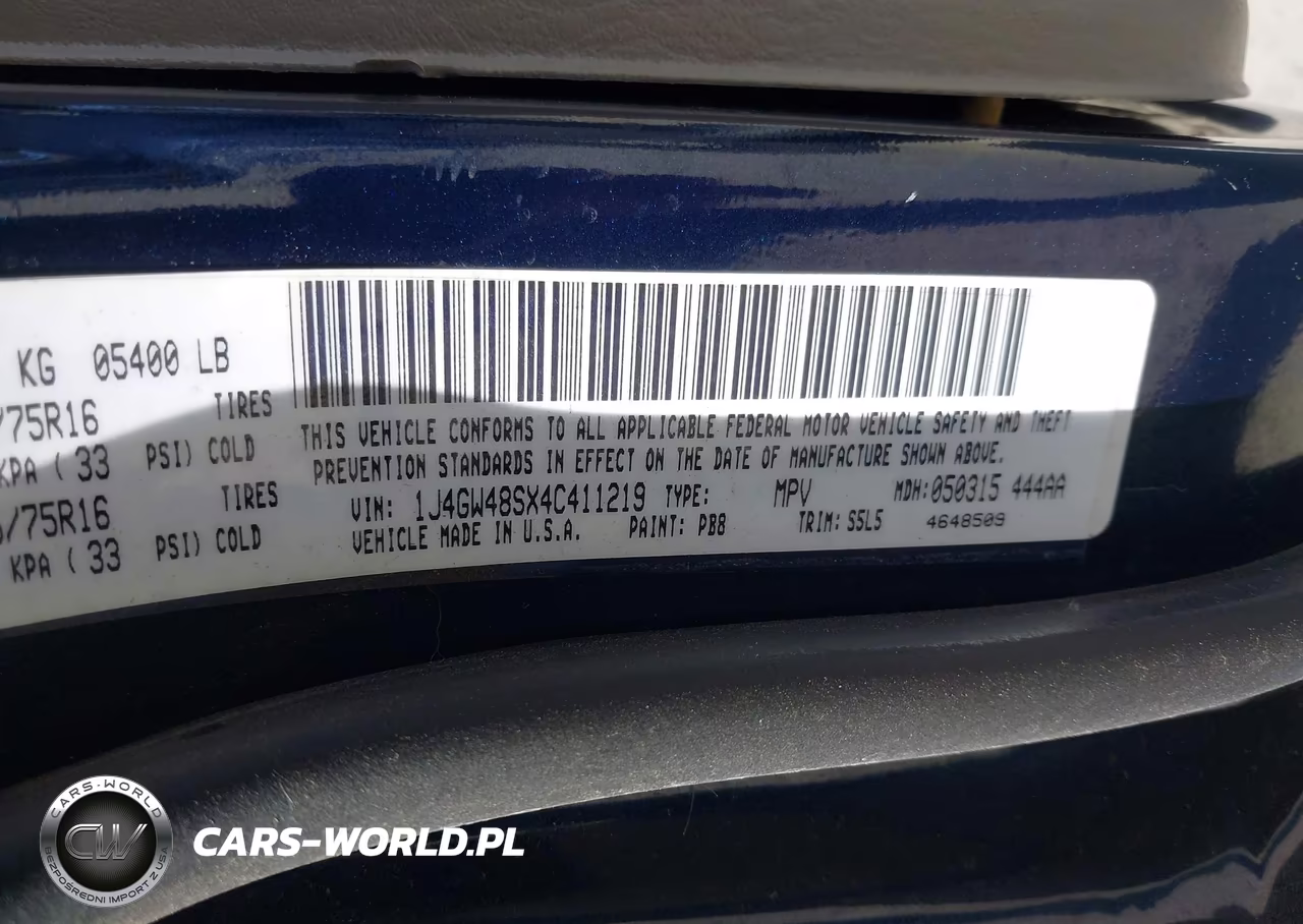 2004 Jeep Grand Cherokee Laredo VIN:1J4GW48SX4C411219 - 9