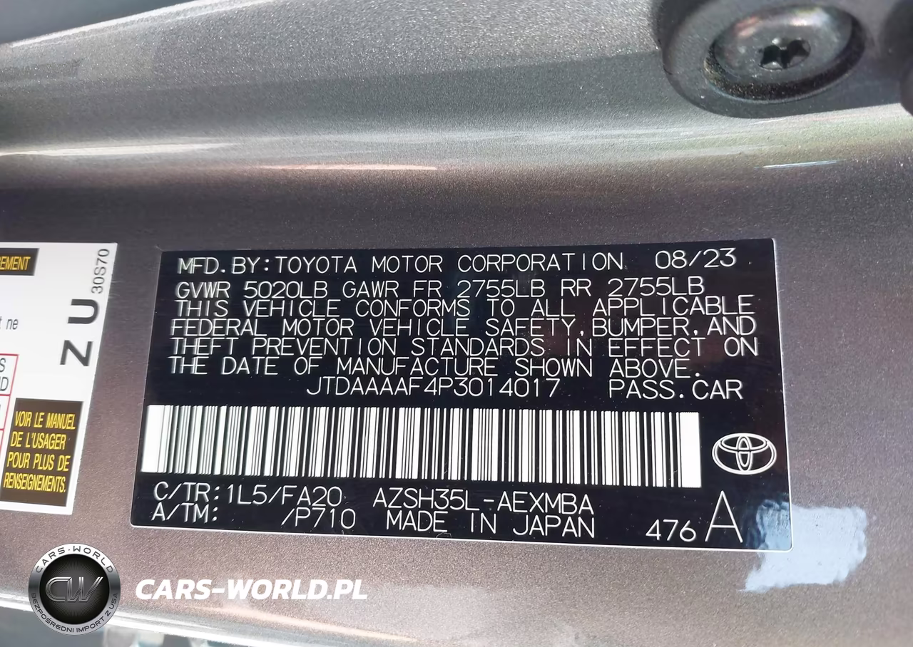 2023 Toyota Crown Xle VIN:JTDAAAAF4P3014017 - 9