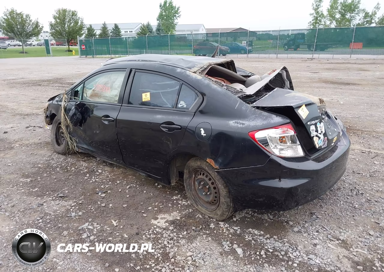 2012 Honda Civic Lx VIN:2HGFB2F55CH608956 - 3