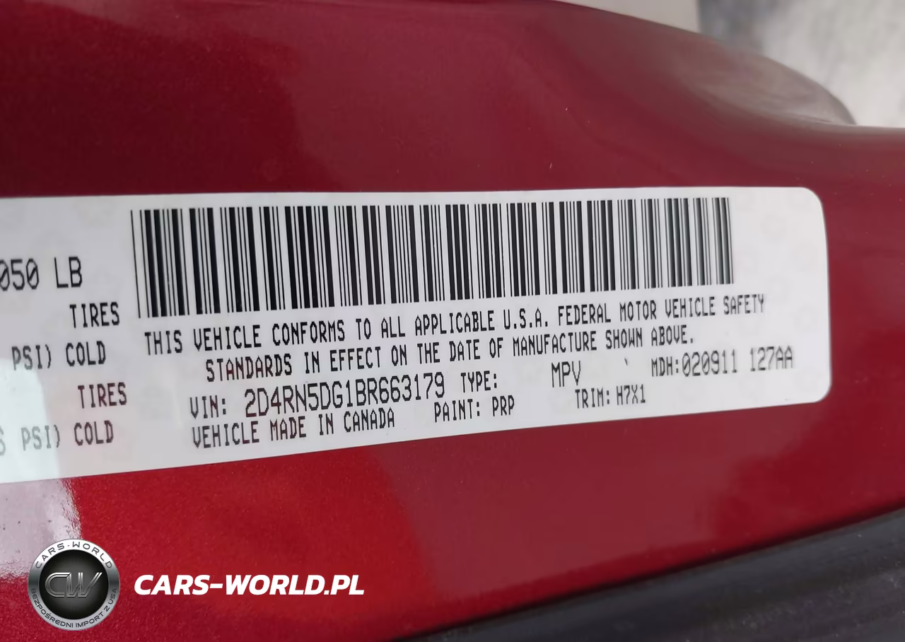 2011 Dodge Grand Caravan Crew VIN:2D4RN5DG1BR663179 - 9