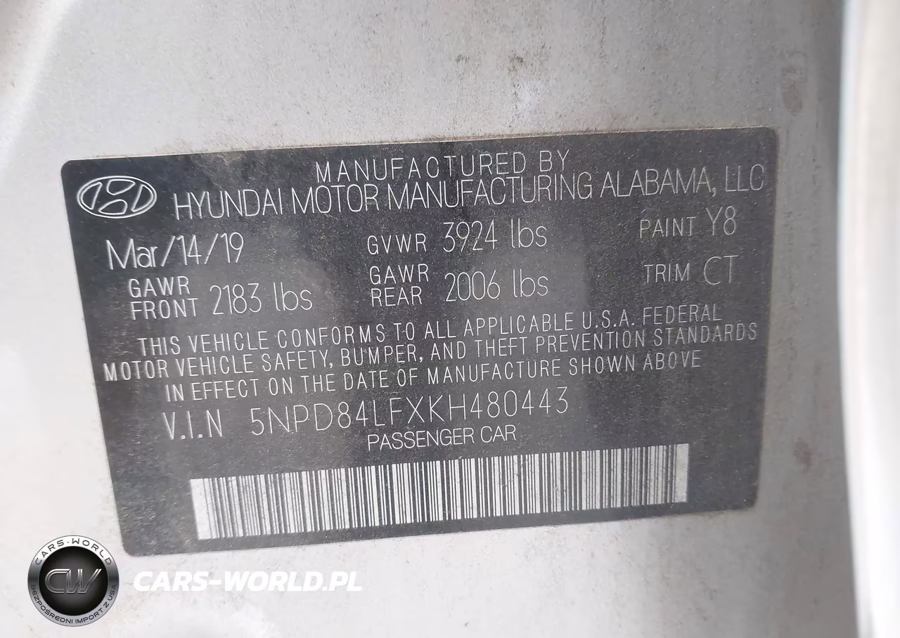 2019 Hyundai Elantra Sel VIN:5NPD84LFXKH480443 - 9