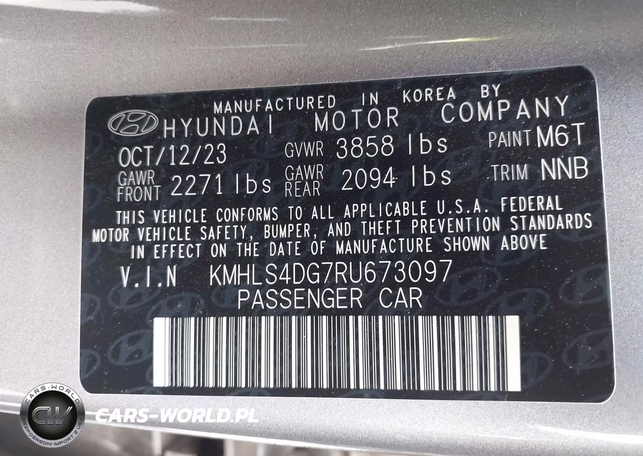 2024 Hyundai Elantra Sel VIN:KMHLS4DG7RU673097 - 9