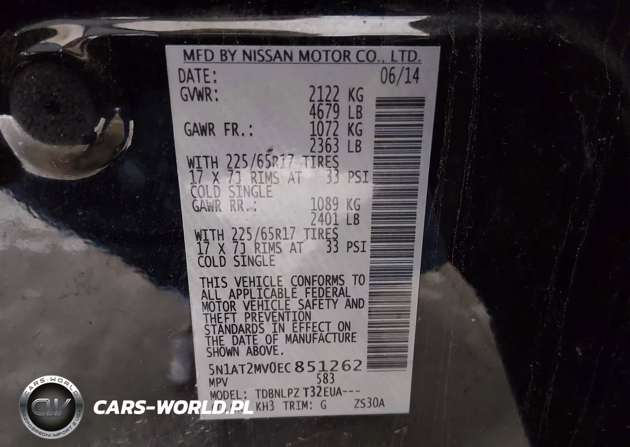 2014 Nissan Rogue S VIN:5N1AT2MV0EC851262 - 9