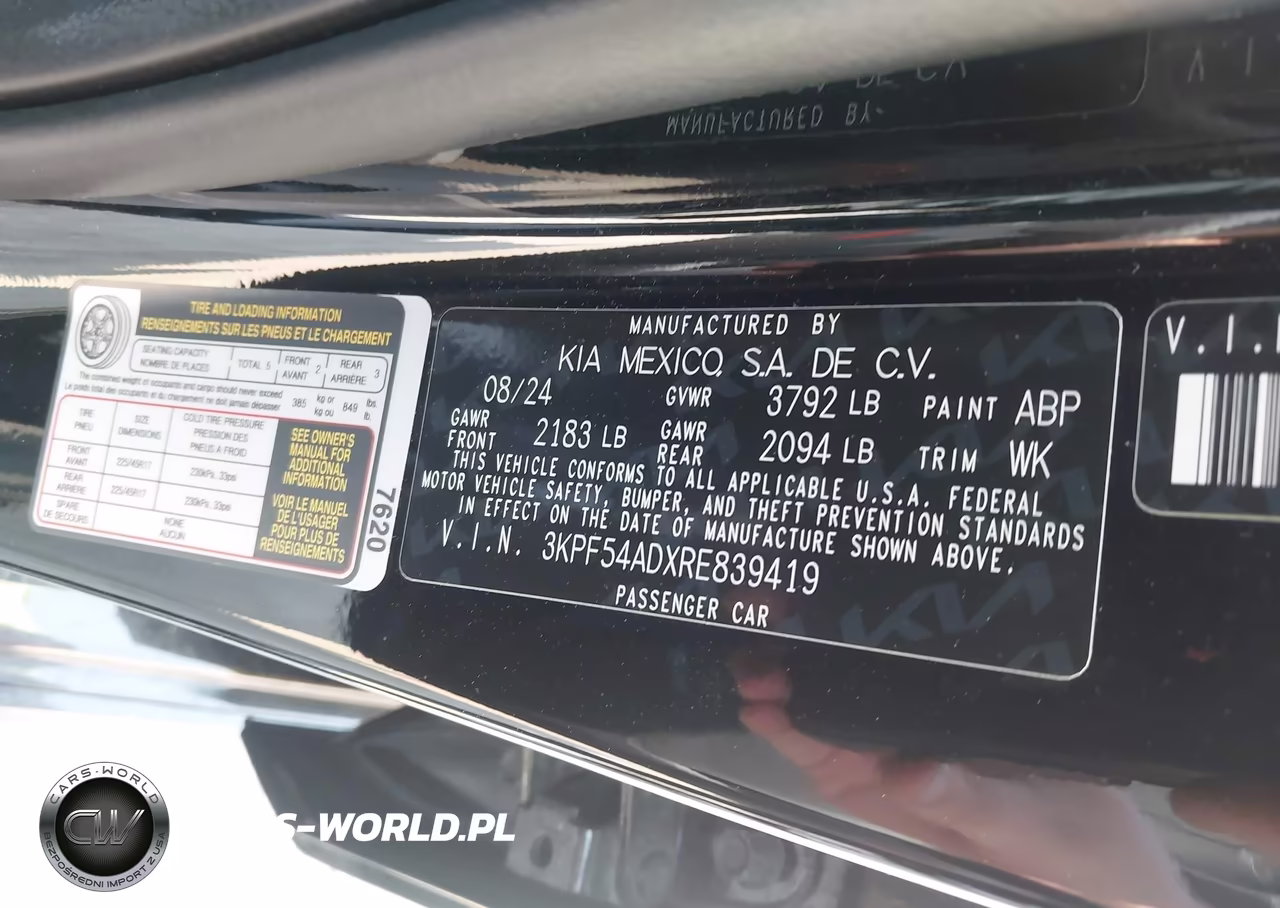 2024 Kia Forte Gt-Line VIN:3KPF54ADXRE839419 - 9