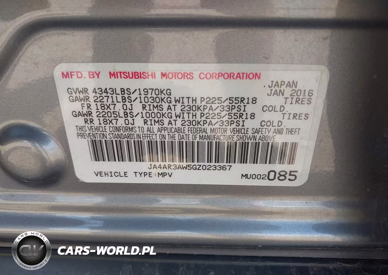 2016 Mitsubishi Outlander Sport 2.4 Es VIN:JA4AR3AW5GZ023367 - 9