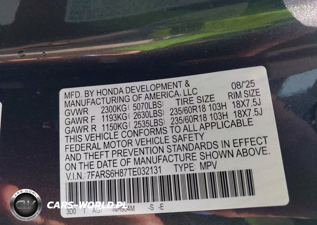 2026 Honda Cr-V Hybrid Awd Sport-L VIN:7FARS6H87TE032131 - 9