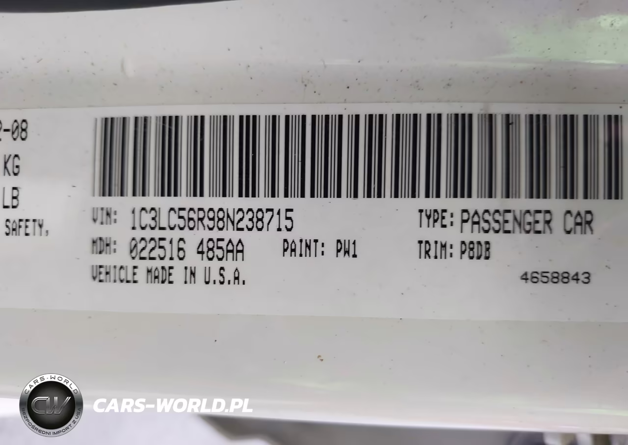 2008 Chrysler Sebring Touring VIN:1C3LC56R98N238715 - 9