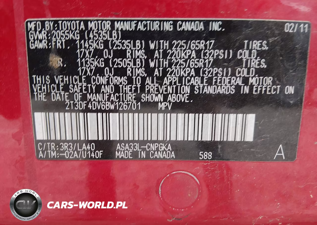 2011 Toyota Rav4 Limited VIN:2T3DF4DV6BW126701 - 9