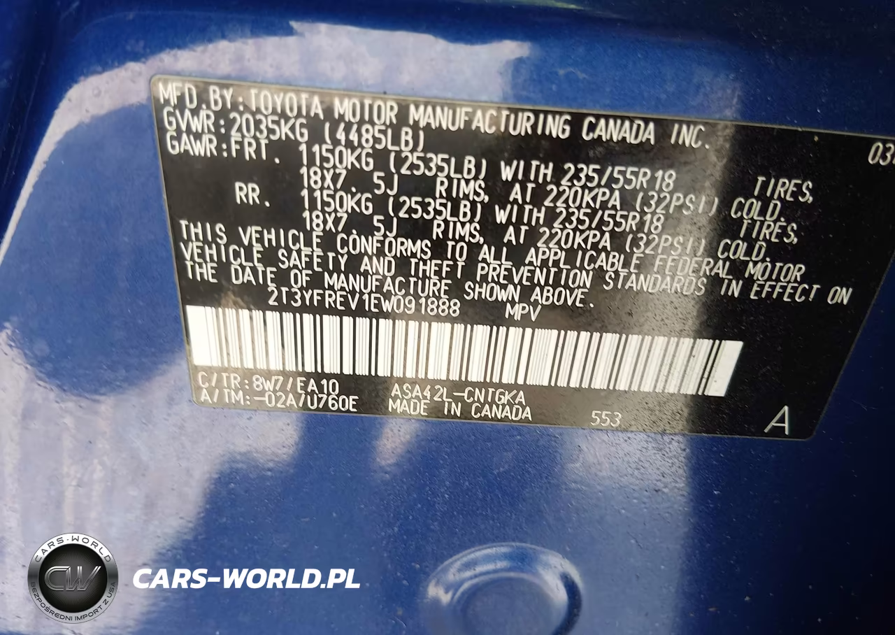 2014 Toyota Rav4 Limited VIN:2T3YFREV1EW091888 - 9