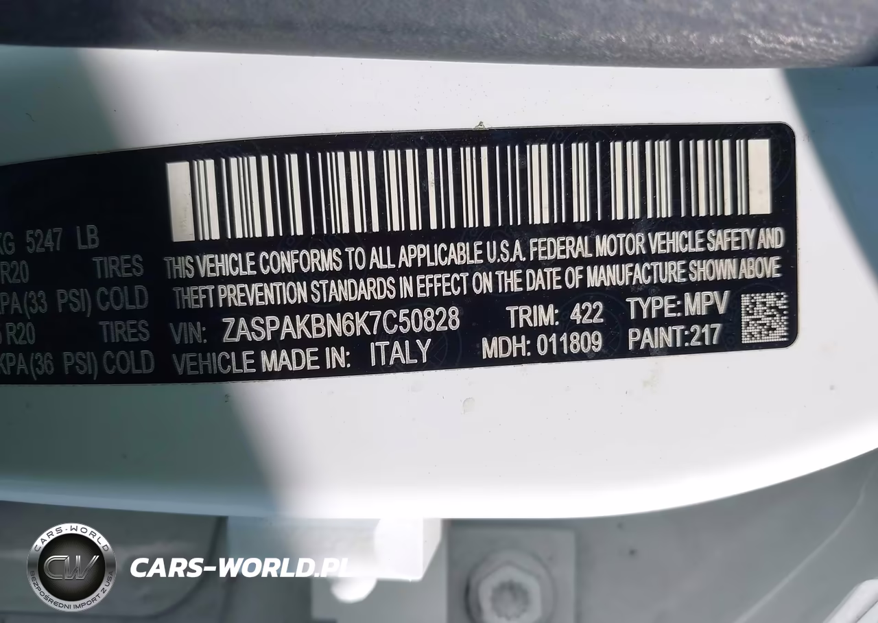 2019 Alfa Romeo Stelvio Ti Sport Awd VIN:ZASPAKBN6K7C50828 - 9