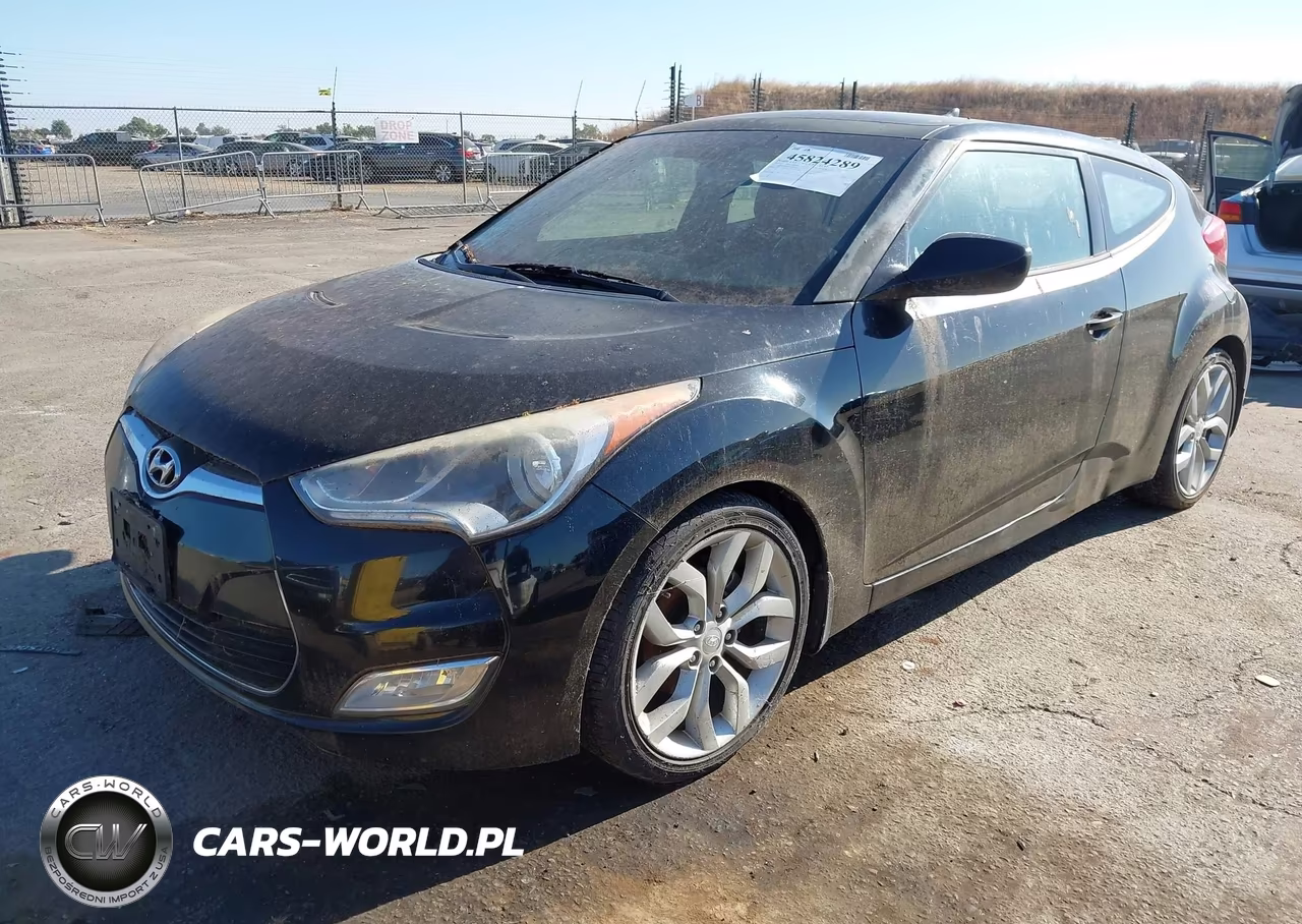 2012 Hyundai Veloster Base W-Red-Black VIN:KMHTC6AD2CU036113 - 2