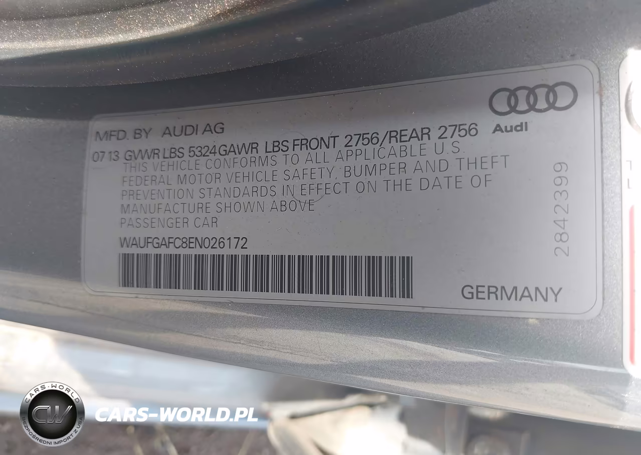 2014 Audi A6 3.0T Premium Plus VIN:WAUFGAFC8EN026172 - 9