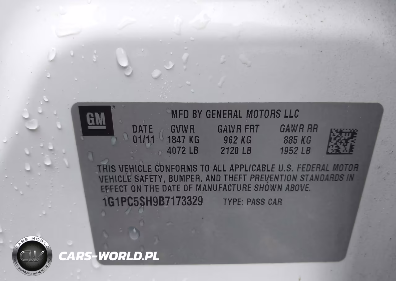 2011 Chevrolet Cruze Ls VIN:1G1PC5SH9B7173329 - 9