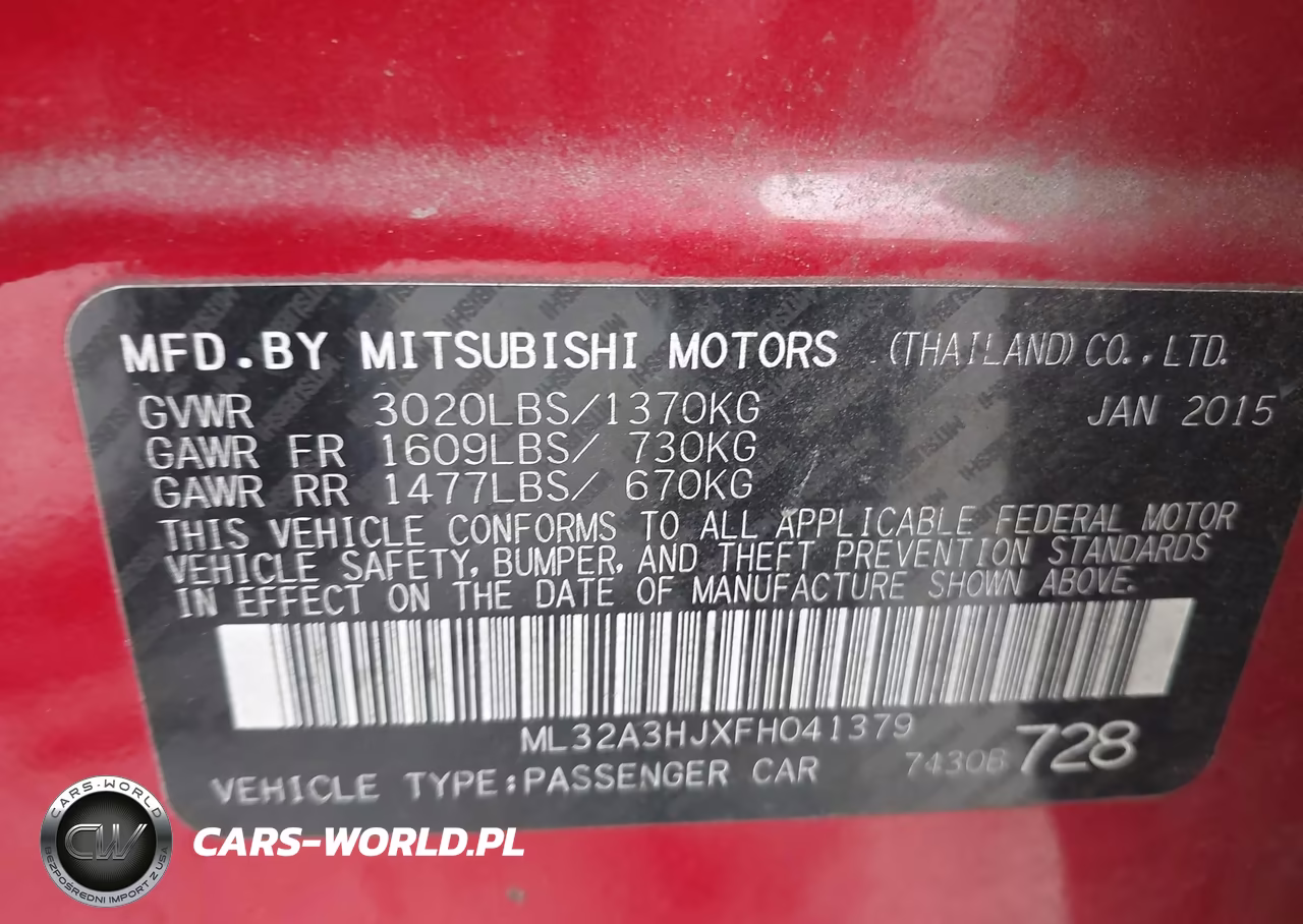 2015 Mitsubishi Mirage De VIN:ML32A3HJXFH041379 - 9