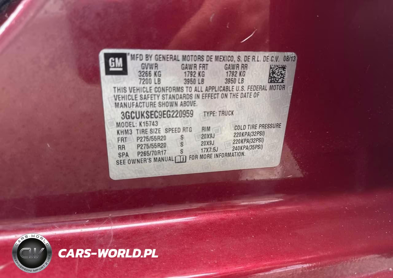 2014 Chevrolet Silverado K1500 Ltz VIN:3GCUKSEC9EG220959 - 9
