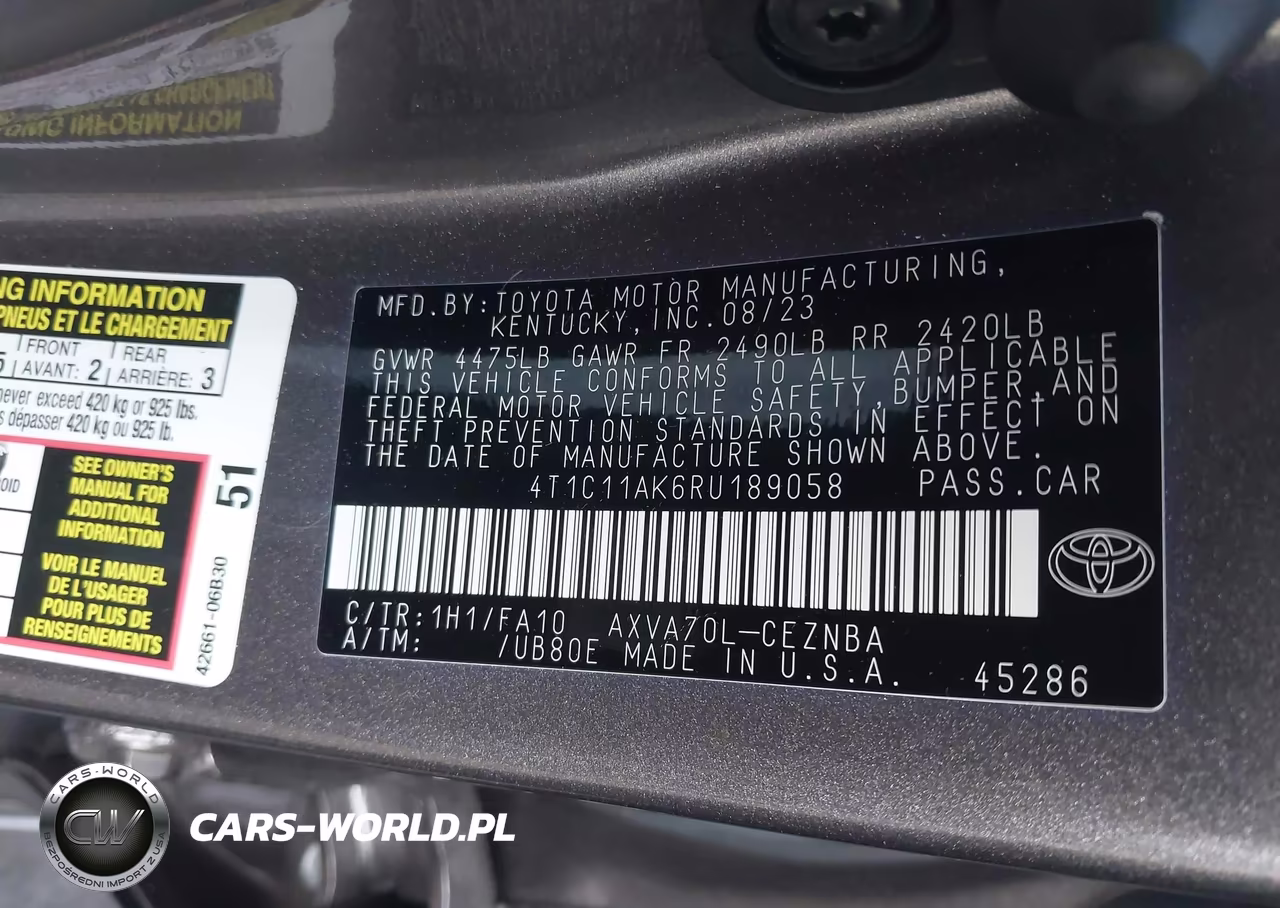 2024 Toyota Camry Le VIN:4T1C11AK6RU189058 - 9