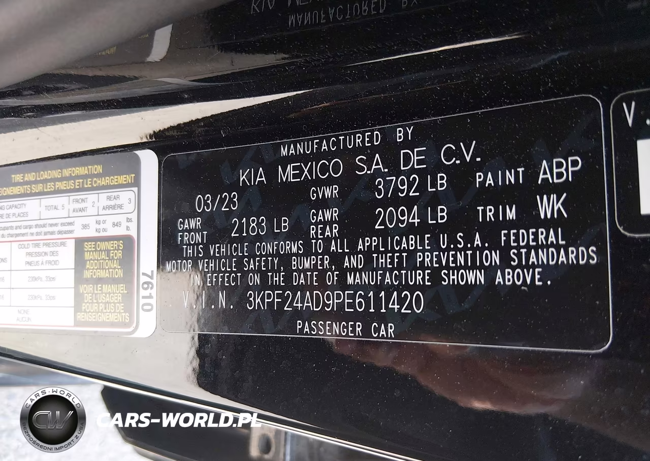 2023 Kia Forte Lxs VIN:3KPF24AD9PE611420 - 9