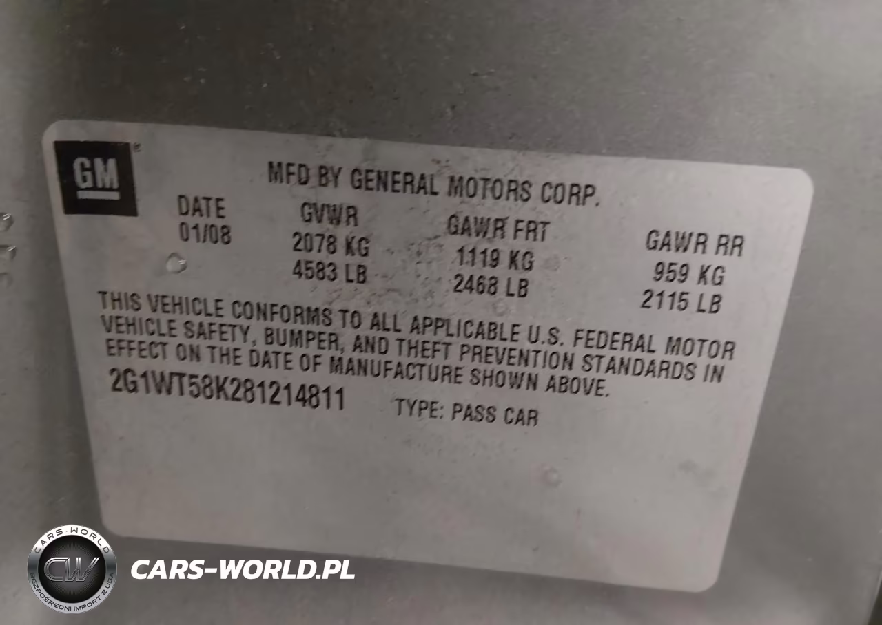 2008 Chevrolet Impala Lt VIN:2G1WT58K281214811 - 9