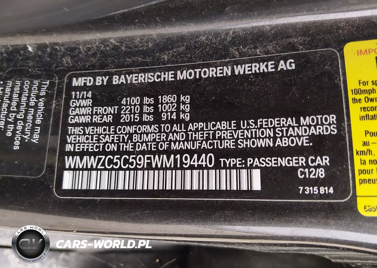 2015 Mini Countryman Cooper S VIN:WMWZC5C59FWM19440 - 9