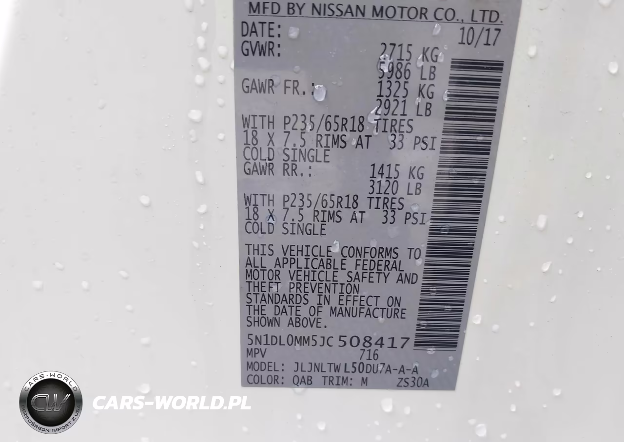2018 Infiniti Qx60 VIN:5N1DL0MM5JC508417 - 9